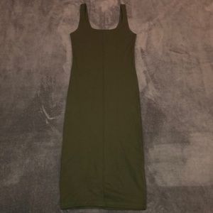 Olive Green Midi Dress
